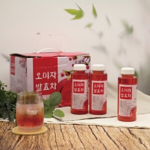 삼둔 영농조합법인,국내산 홍천 생오미자 발효차 12개 1박스 삼둔농원